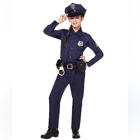 Spirit Deluxe Police Officer Costume for Kids - Navy medium 8/10 - Picture 2 of 6